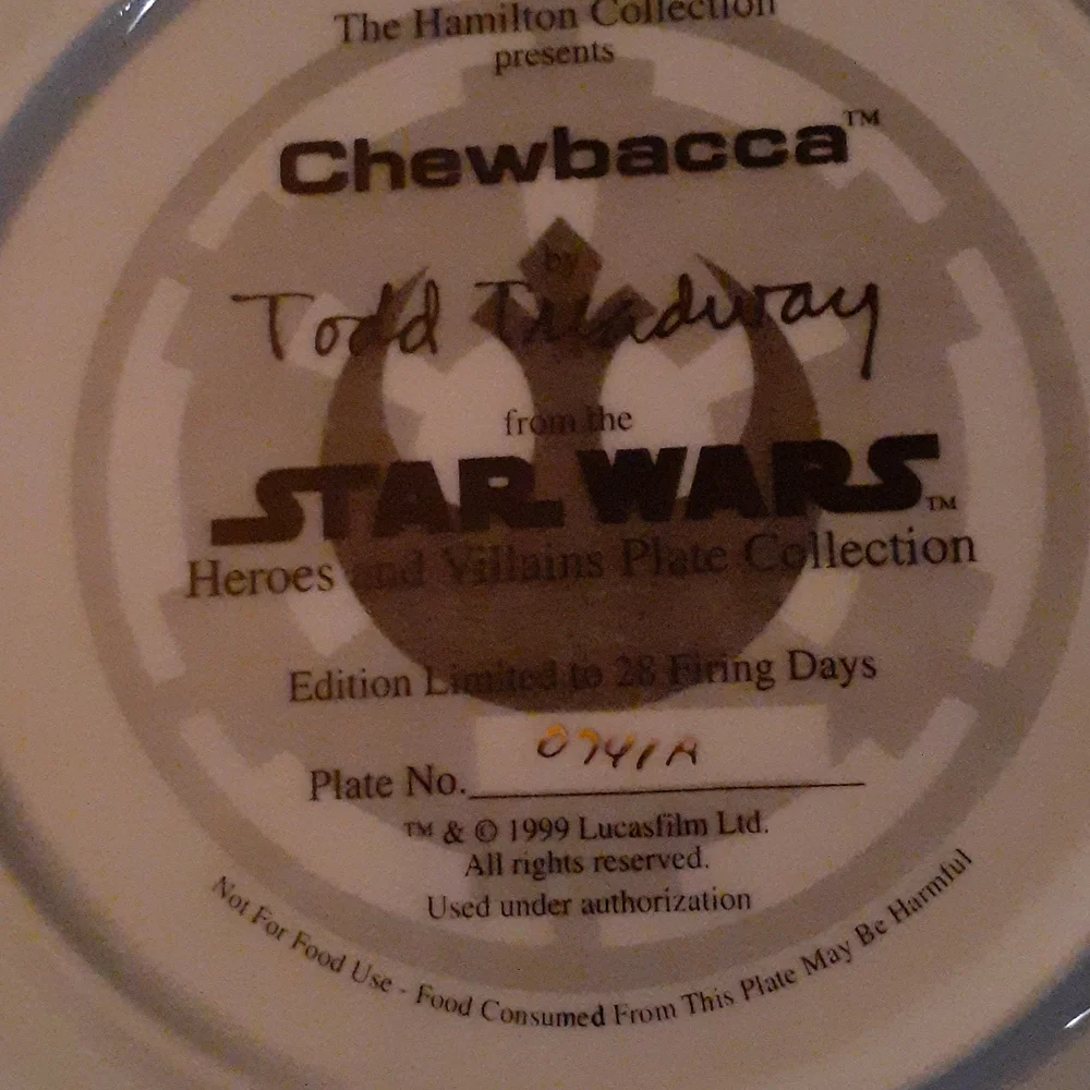 Hamilton Collection Star Wars plate - Picture 2 of 3